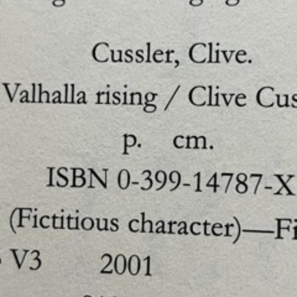 "Valhalla Rising" by Clive Cussler - Signed Copy - Picture 3 of 5